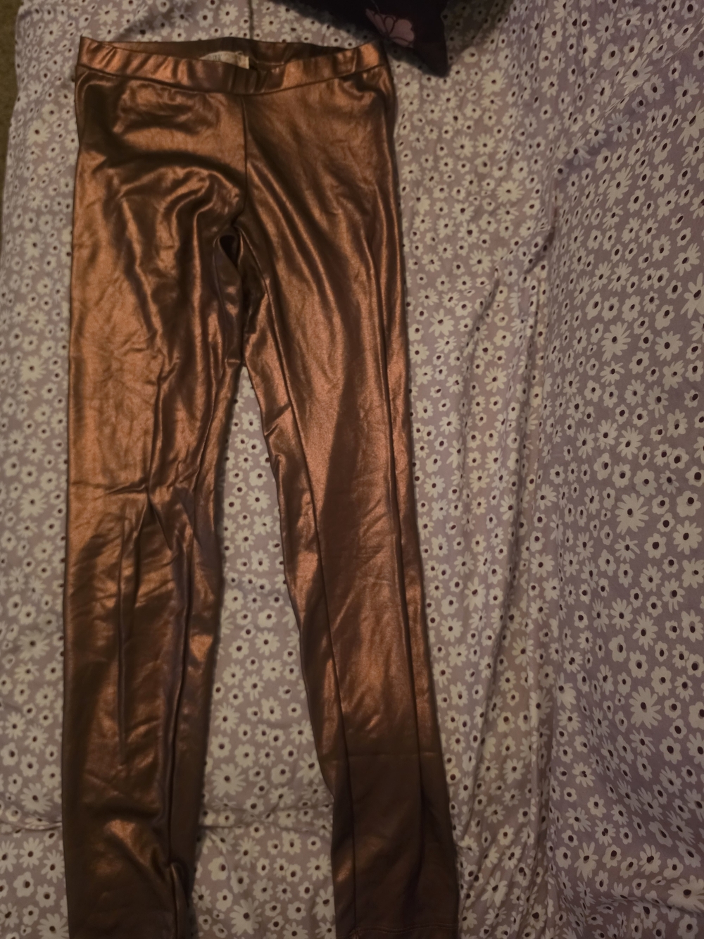 Pink Republic Metallic Copper Leggings